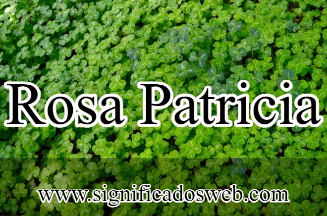 Significado del nombre Rosa Patricia ✔️