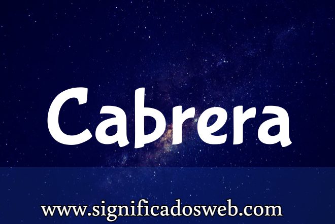 Significado del apellido Cabrera ✔️