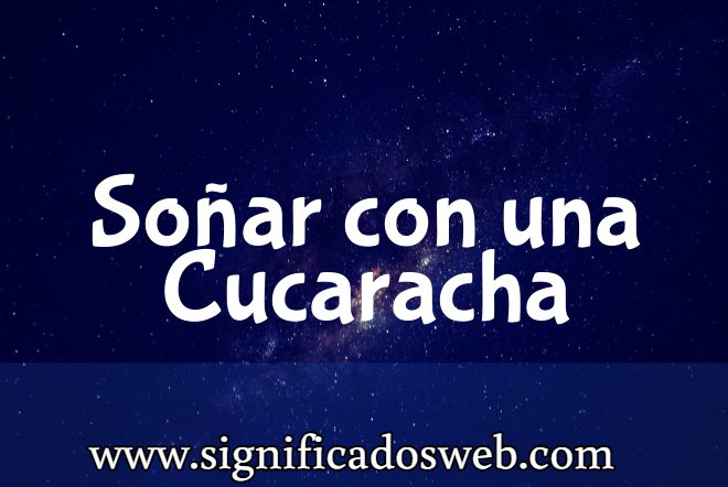 Significado de Soñar con una Cucaracha ✔️