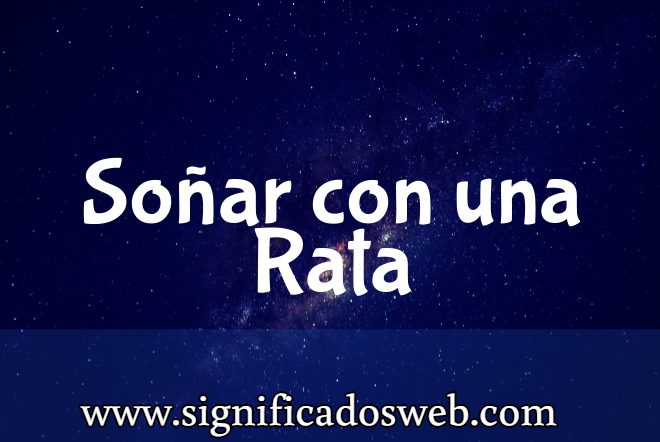 Significado de Soñar con una Rata ✔️