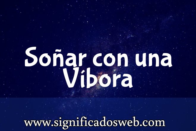 Significado de Soñar con una Víbora ✔️