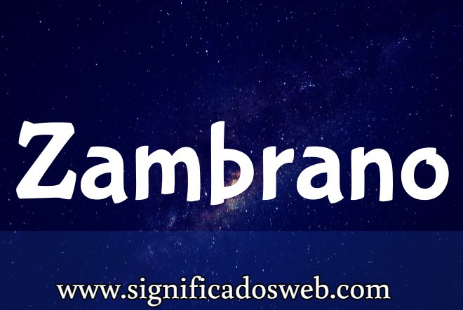 Significado del apellido Zambrano ✔️