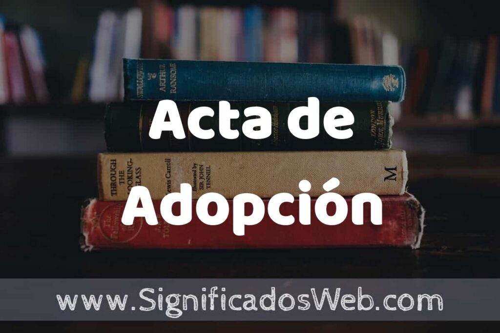 Concepto de Acta de Adopción ▶️¿Que es? Definición y Significado