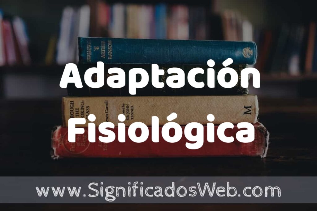 Concepto de Adaptación Fisiológica ▶️¿Que es? Definición y Significado