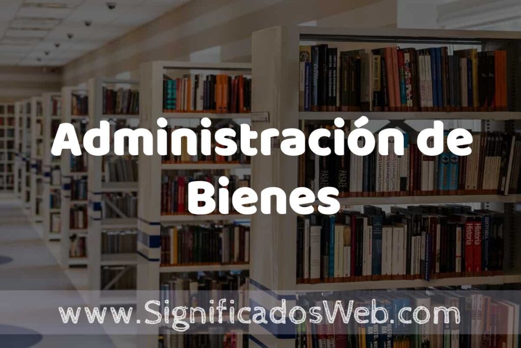 Concepto de Administración de Bienes ✔️ Significado y Definición