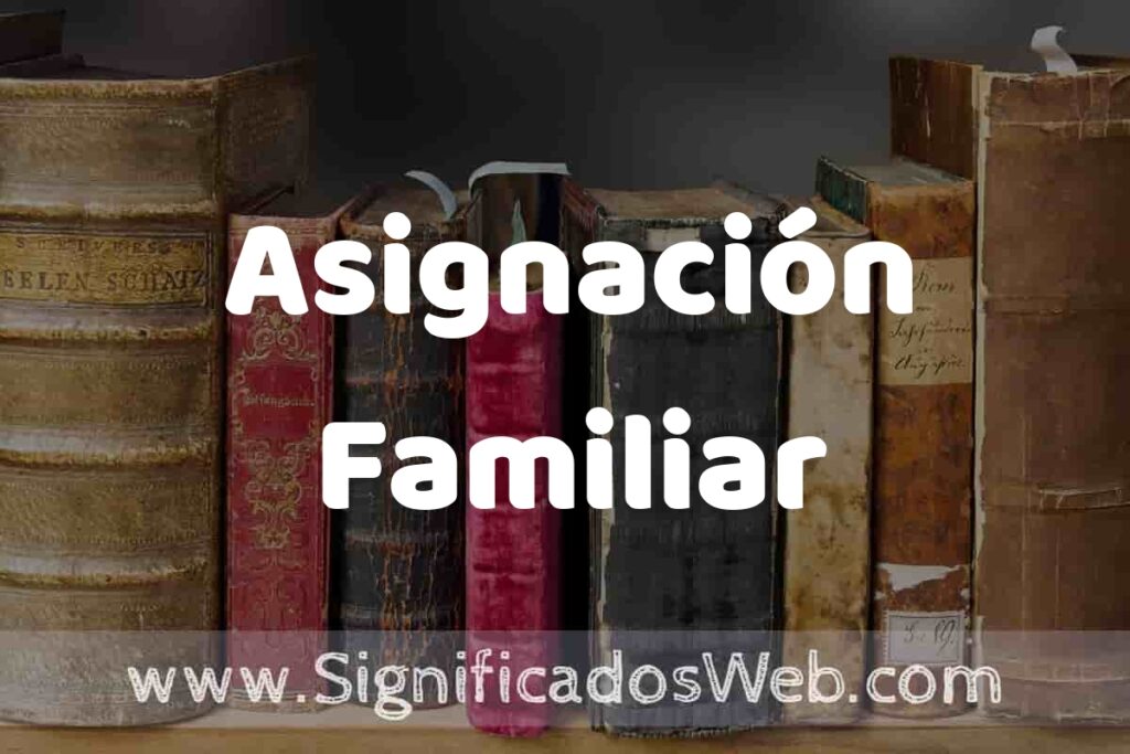 Definición de Asignación Familiar: Que es, 5 Ejemplos, Tipos y Para que Sirve + Sinónimo y Significado