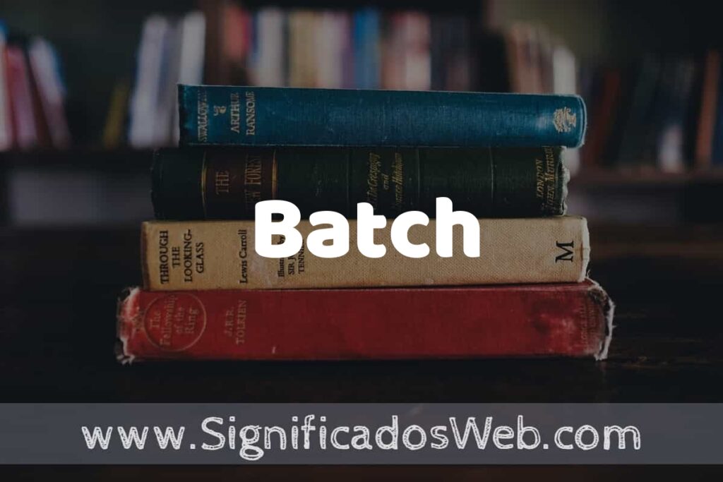 Concepto de Batch ▶️¿Que es? Definición y Significado