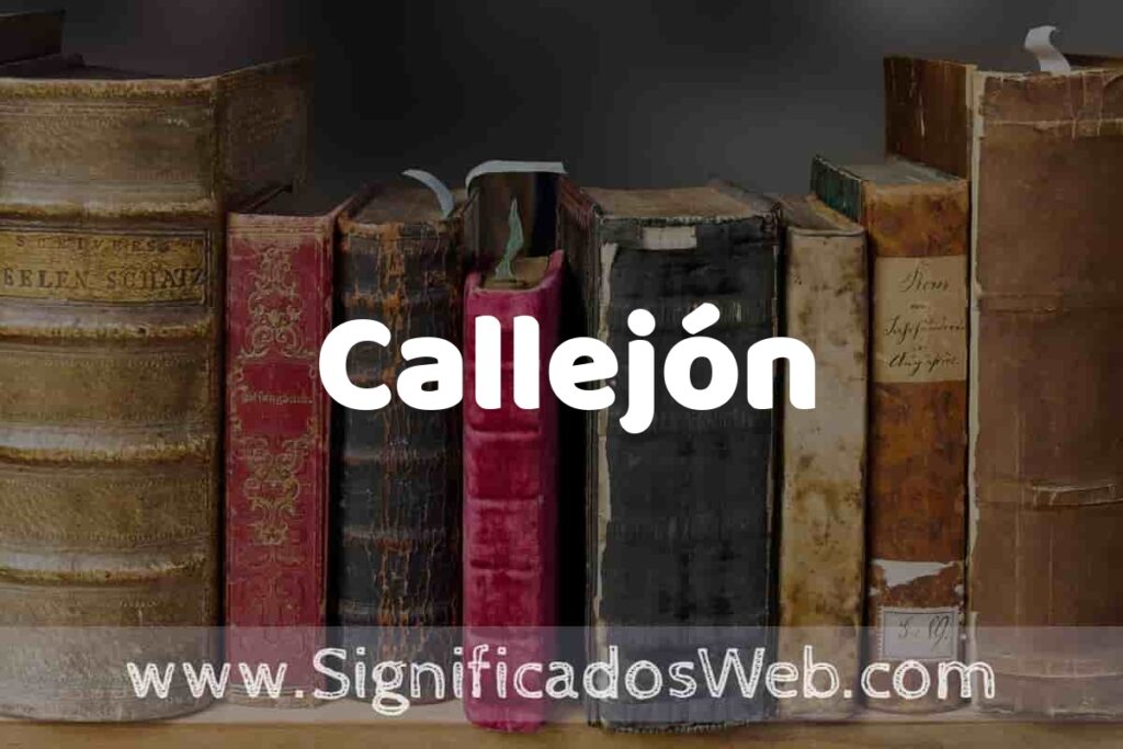Definición de Callejón: Que es, 5 Ejemplos, Tipos y Para que Sirve + Sinónimo y Significado