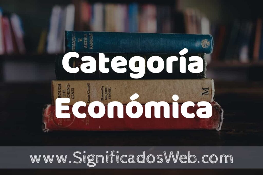 Concepto de Categoría Económica ▶️¿Que es? Definición y Significado