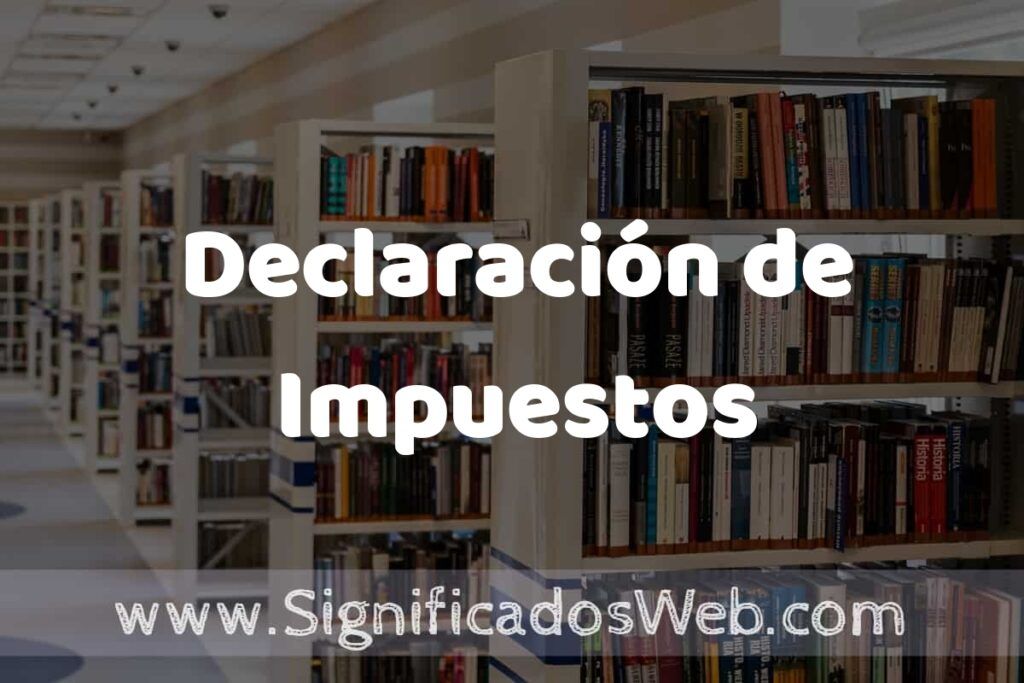 Concepto de Declaración de Impuestos ✔️ Significado y Definición