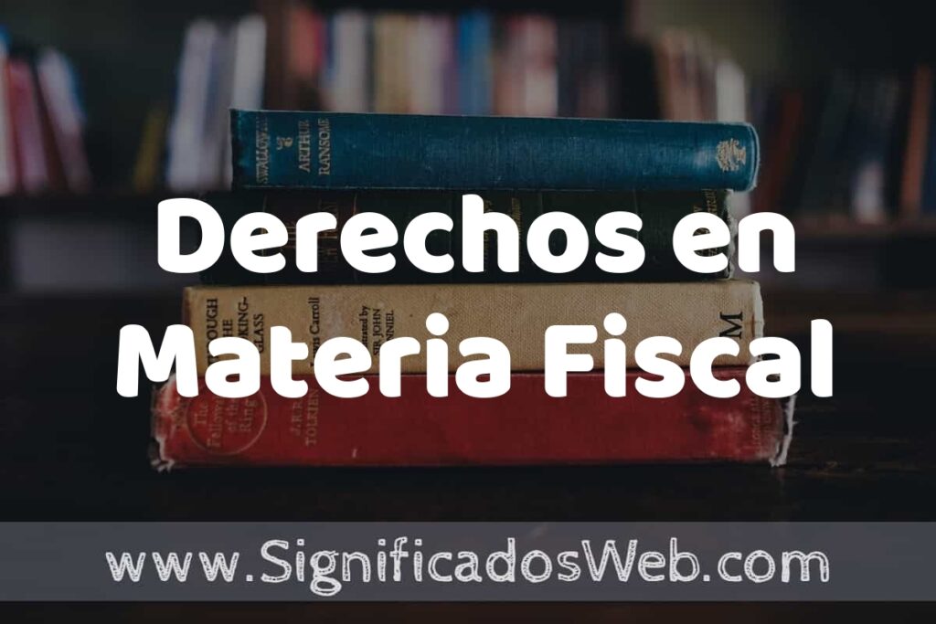 Concepto de Derechos en Materia Fiscal ▶️¿Que es? Definición y Significado