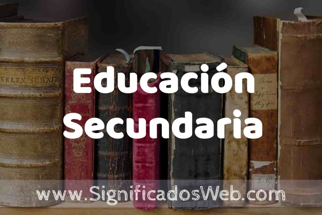 Definición de Educación Secundaria: Que es, 5 Ejemplos, Tipos y Para que Sirve + Sinónimo y Significado