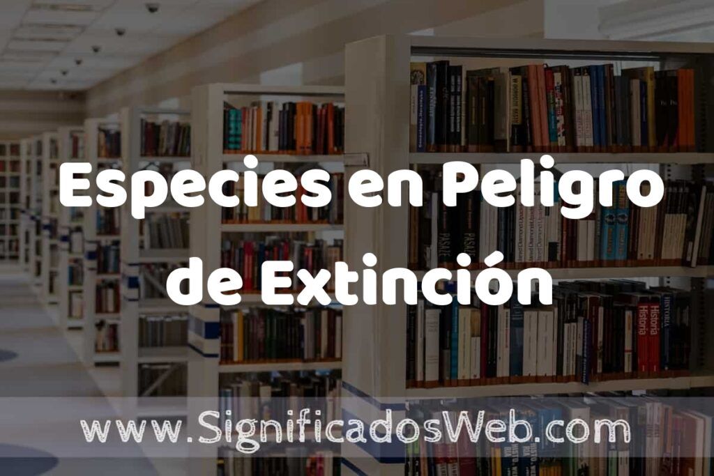 Concepto de Especies en Peligro de Extinción ✔️ Significado y Definición