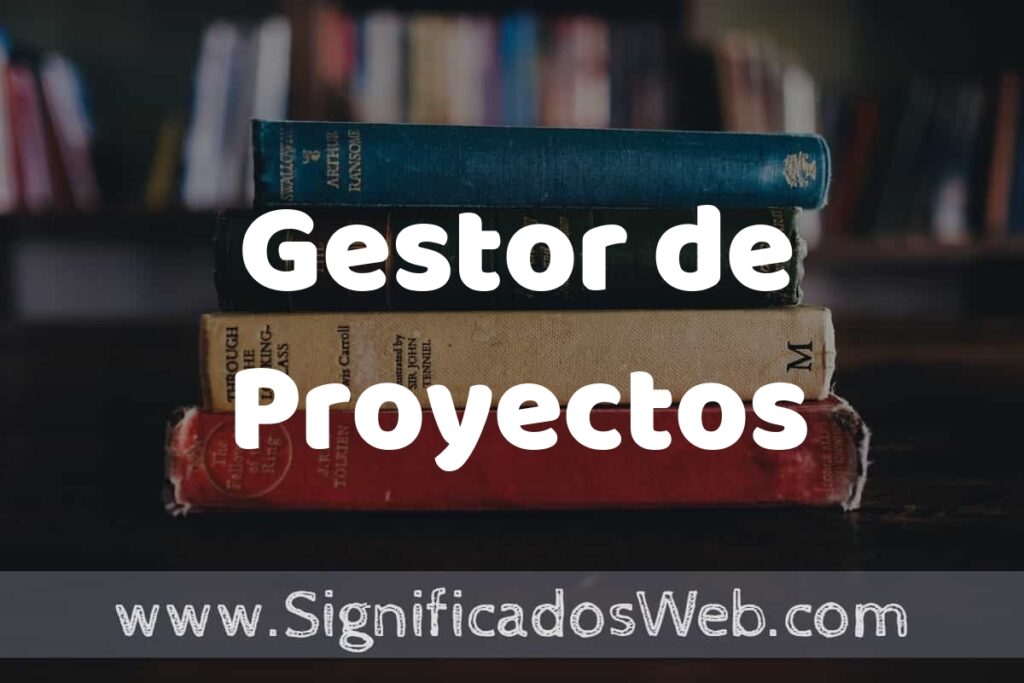 Concepto de Gestor de Proyectos ▶️¿Que es? Definición y Significado