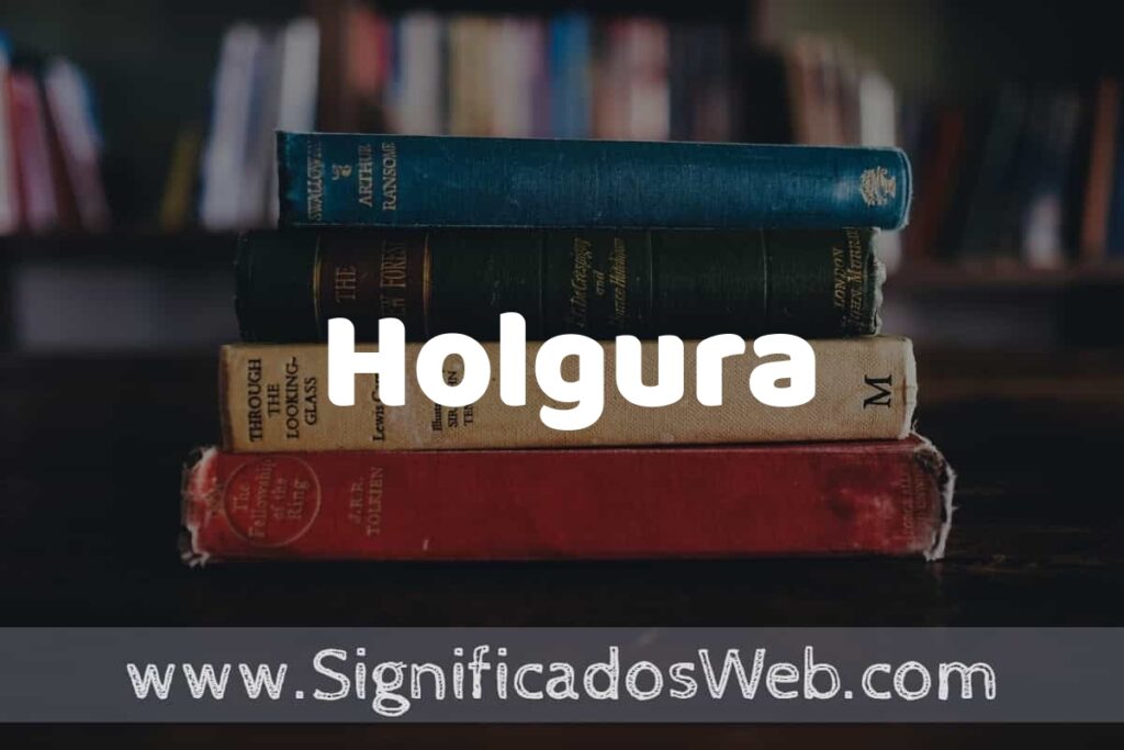 Concepto de Holgura ▶️¿Que es? Definición y Significado