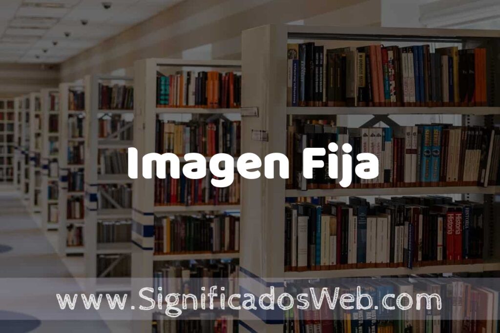 Concepto de Imagen Fija ✔️ Significado y Definición