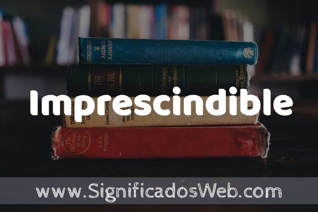 Concepto de Imprescindible ▶️¿Que es? Definición y Significado