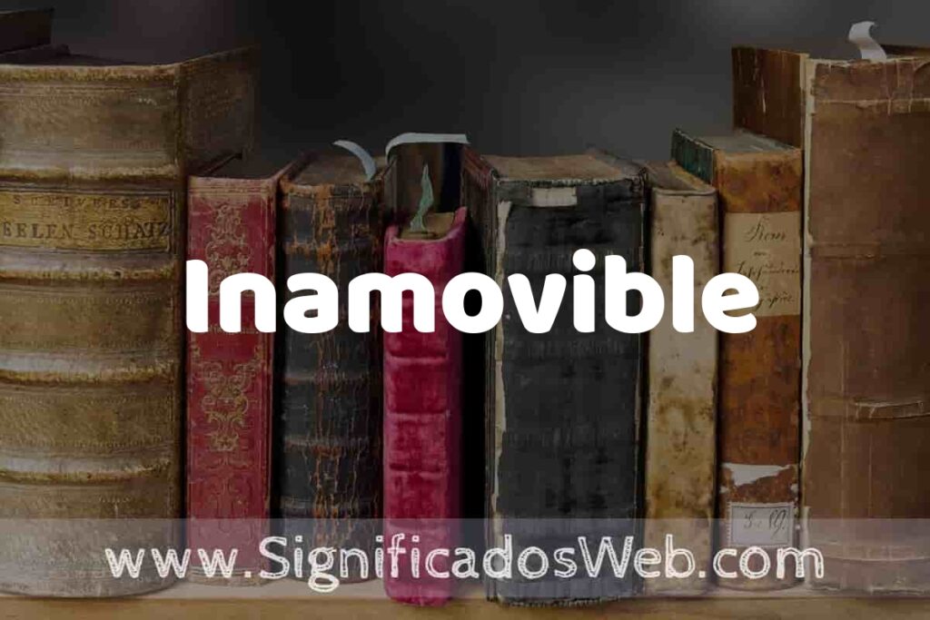 Definición de Inamovible: Que es, 5 Ejemplos, Tipos y Para que Sirve + Sinónimo y Significado