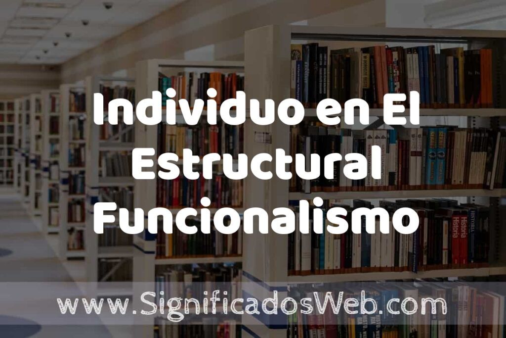 Concepto de Individuo en El Estructural Funcionalismo ✔️ Significado y Definición