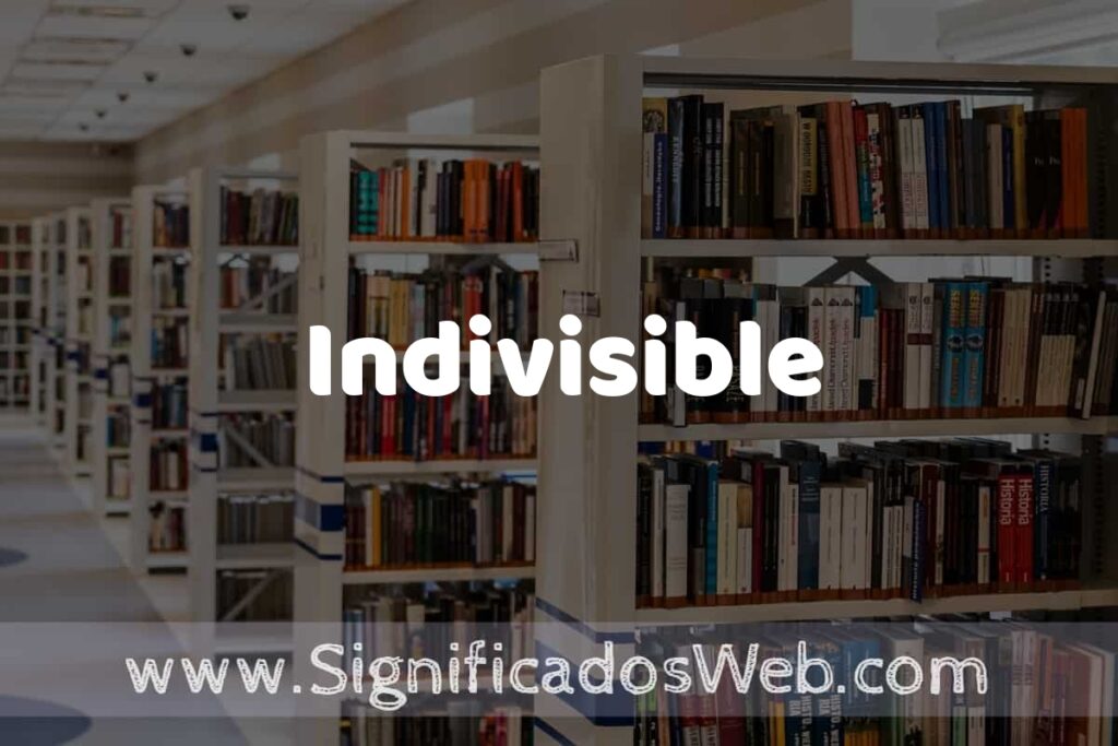 Concepto de Indivisible ✔️ Significado y Definición