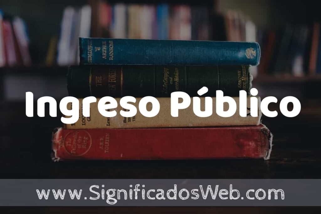 Concepto de Ingreso Público ▶️¿Que es? Definición y Significado