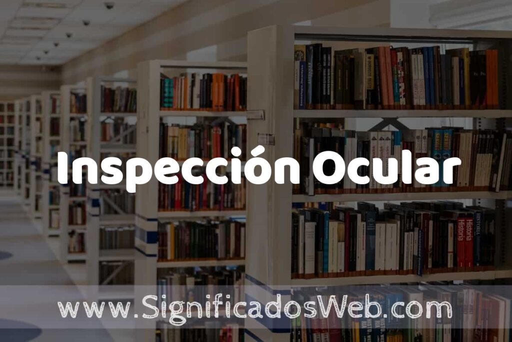 Concepto de Inspección Ocular ✔️ Significado y Definición