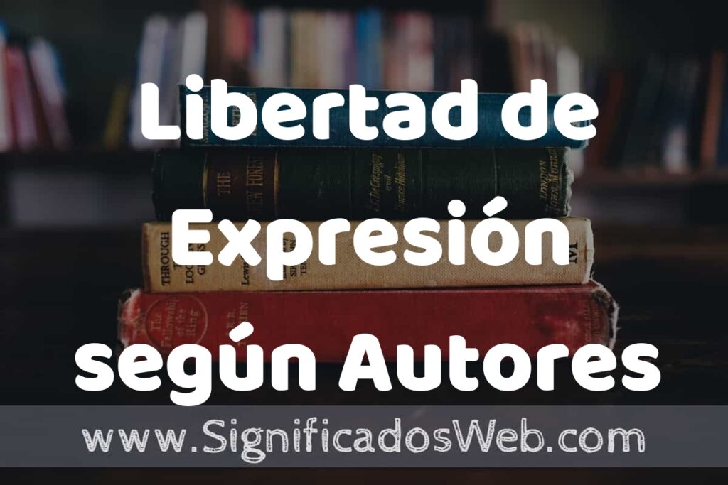 Concepto de Libertad de Expresión según Autores ▶️¿Que es? Definición y Significado