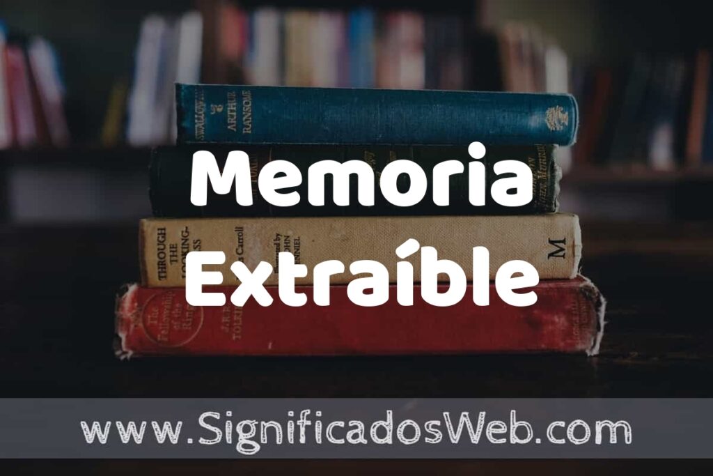 Concepto de Memoria Extraíble ▶️¿Que es? Definición y Significado