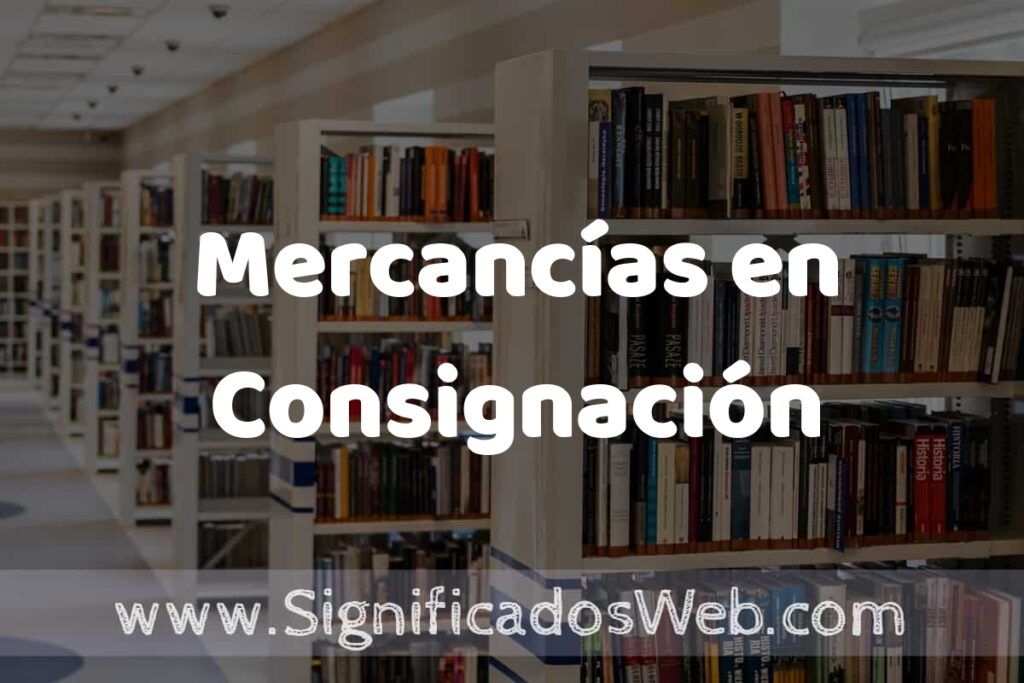 Concepto de Mercancías en Consignación ✔️ Significado y Definición