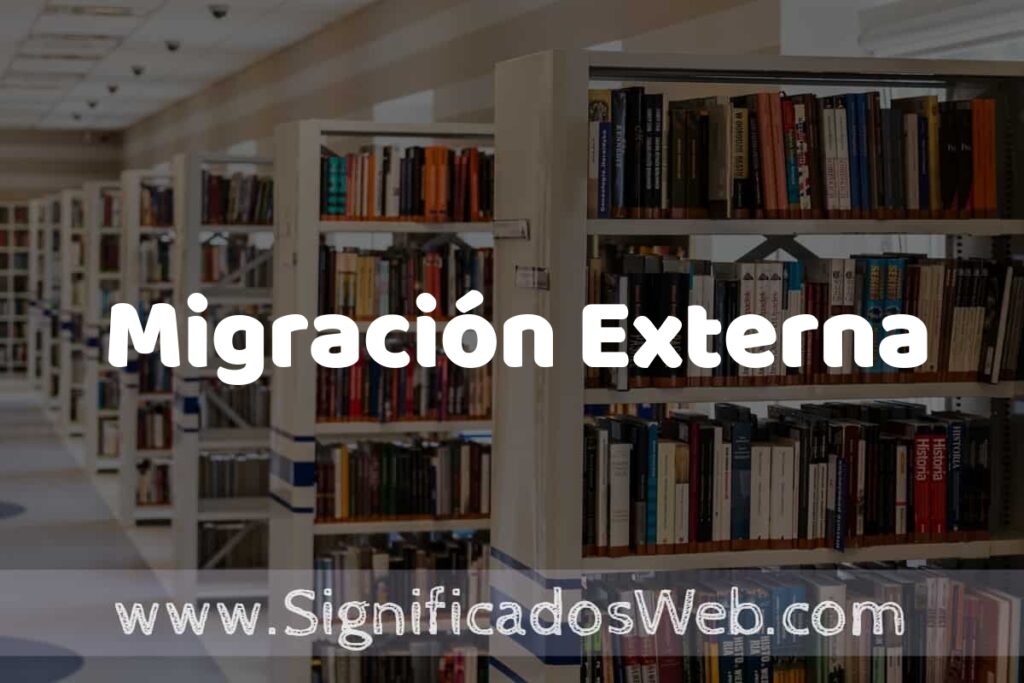 Concepto de Migración Externa ✔️ Significado y Definición
