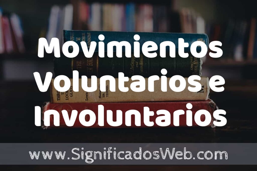 Concepto de Movimientos Voluntarios e Involuntarios ▶️¿Que es? Definición y Significado