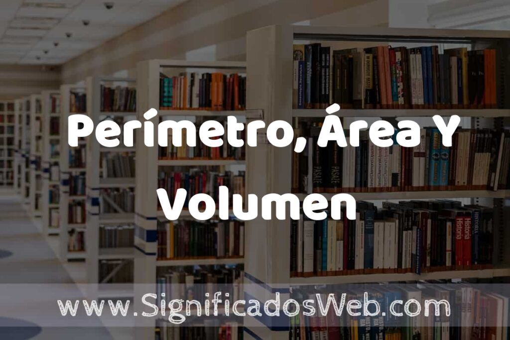 Concepto de Perímetro, Área Y Volumen ✔️ Significado y Definición