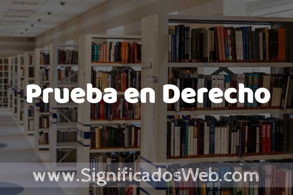 Concepto de Prueba en Derecho ✔️ Significado y Definición