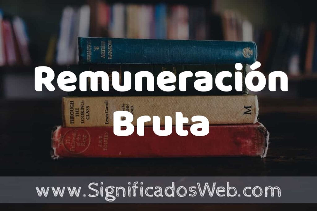Concepto de Remuneración Bruta ▶️¿Que es? Definición y Significado
