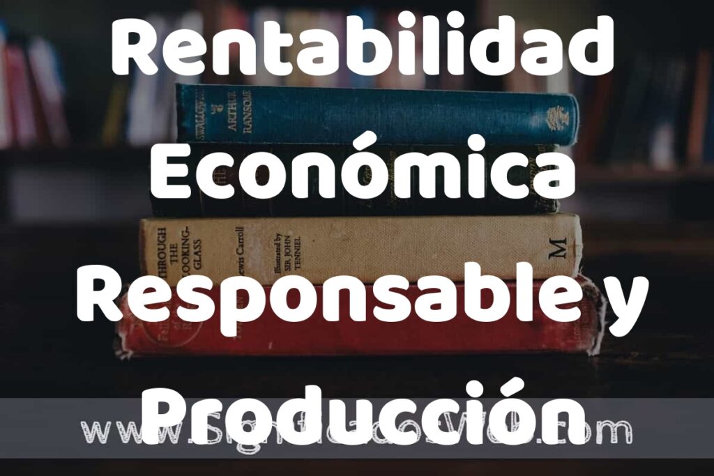 Concepto de Rentabilidad Económica Responsable y Producción Limpia ▶️¿Que es? Definición y Significado