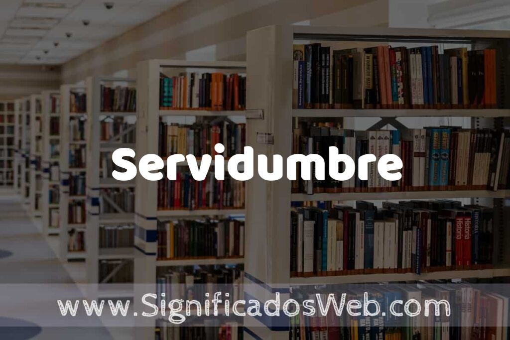 Concepto de Servidumbre ✔️ Significado y Definición