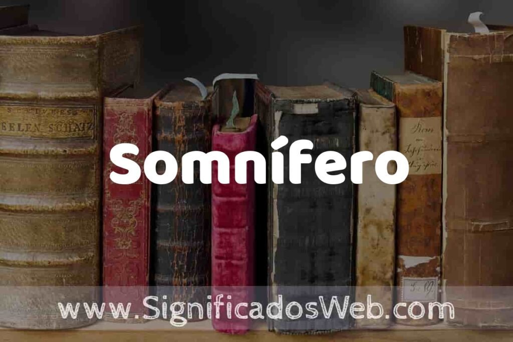 Definición de Somnífero: Que es, 5 Ejemplos, Tipos y Para que Sirve + Sinónimo y Significado