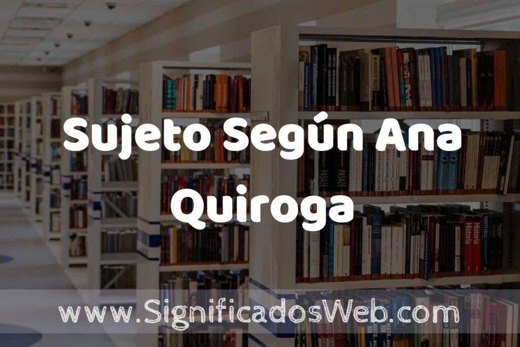 Concepto de Sujeto Según Ana Quiroga ✔️ Significado y Definición