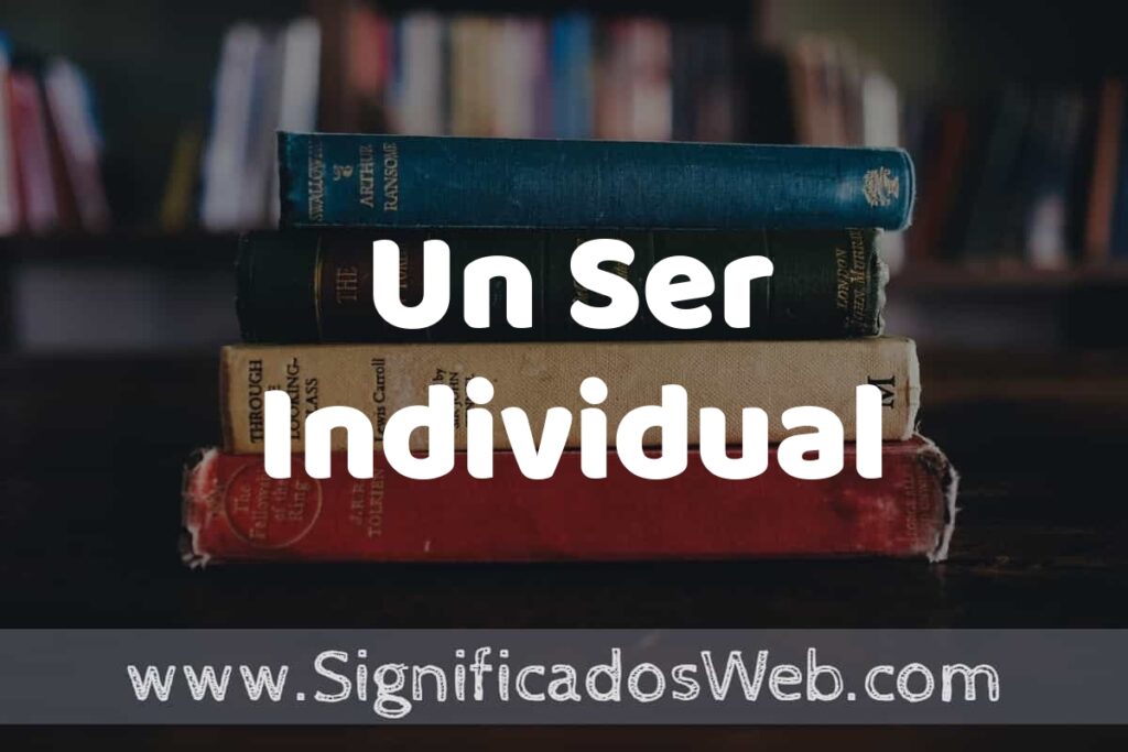 Concepto de Un Ser Individual ▶️¿Que es? Definición y Significado
