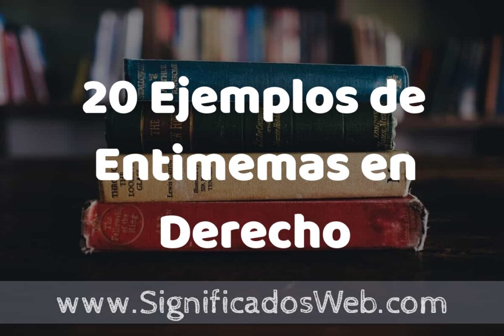 20 Ejemplos de Entimemas en Derecho ▶️ Tipos, Definición y Análisis