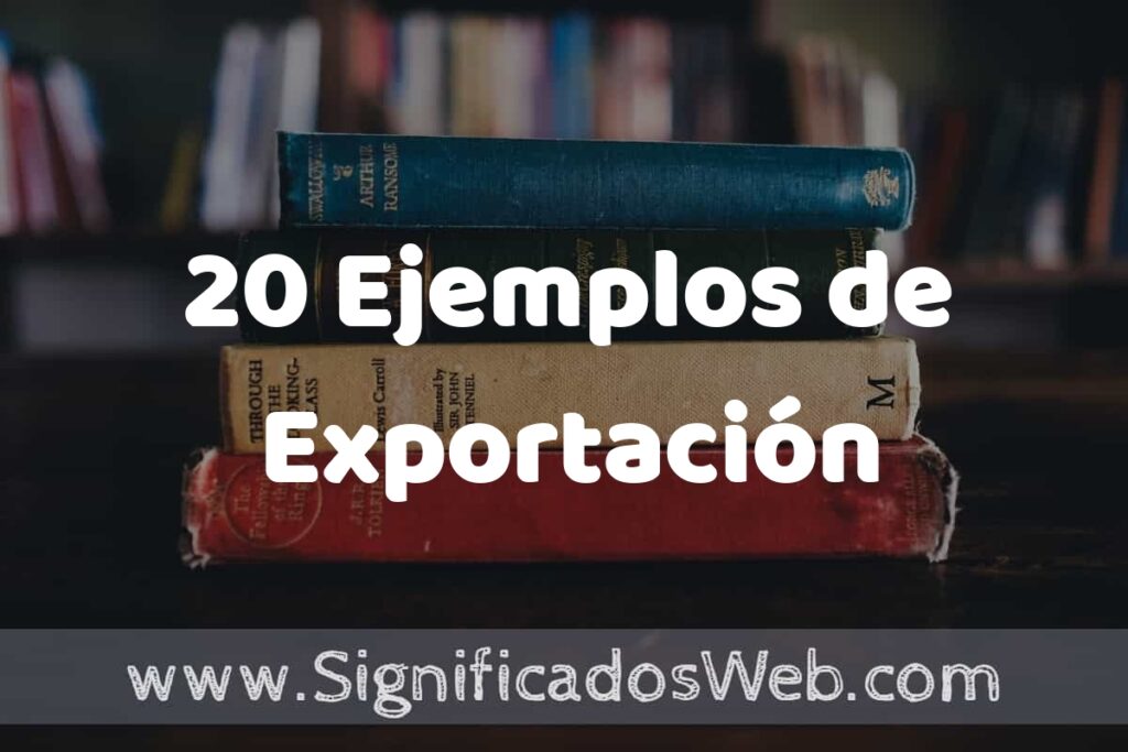 20 Ejemplos de Exportación ▶️ Tipos, Definición y Análisis