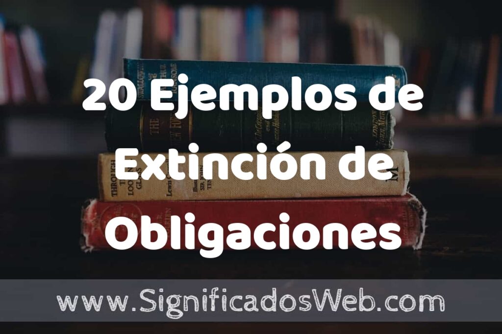 20 Ejemplos de Extinción de Obligaciones ▶️ Tipos, Definición y Análisis