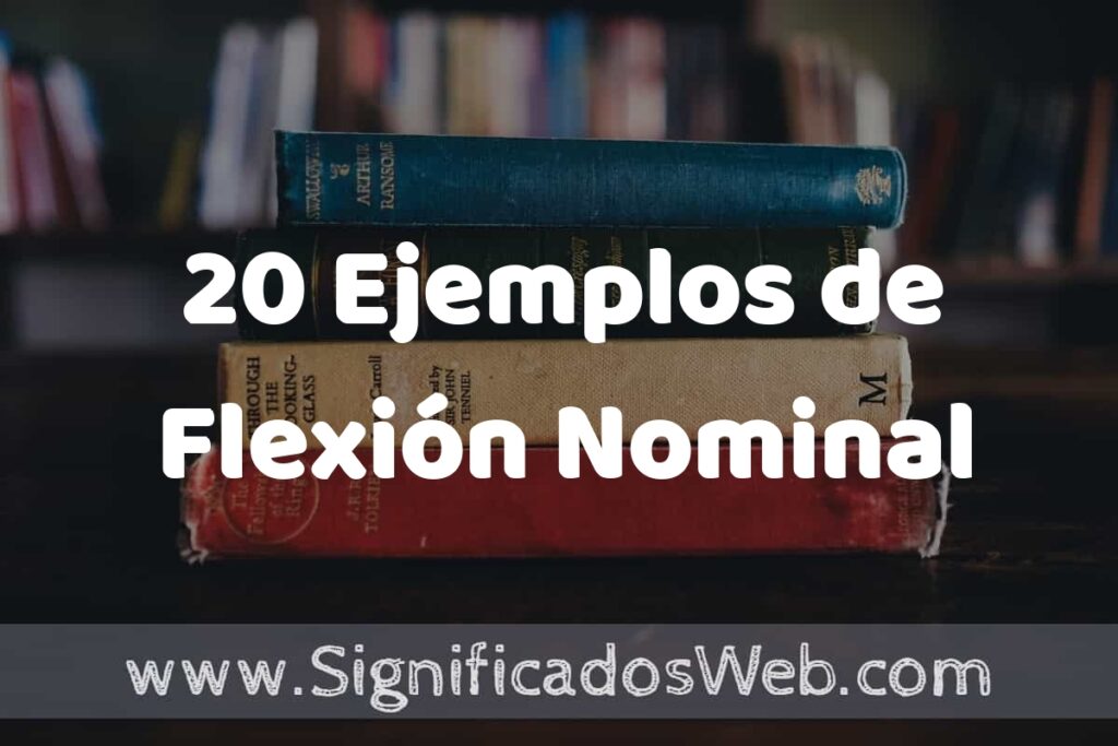 20 Ejemplos de Flexión Nominal ▶️ Tipos, Definición y Análisis