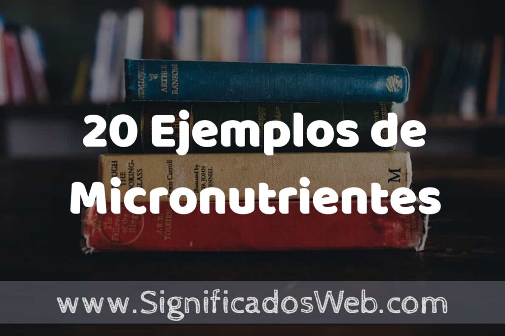 20 Ejemplos de Micronutrientes ▶️ Tipos, Definición y Análisis