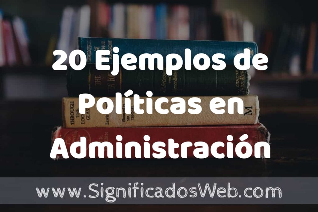 20 Ejemplos de Políticas en Administración ▶️ Tipos, Definición y Análisis