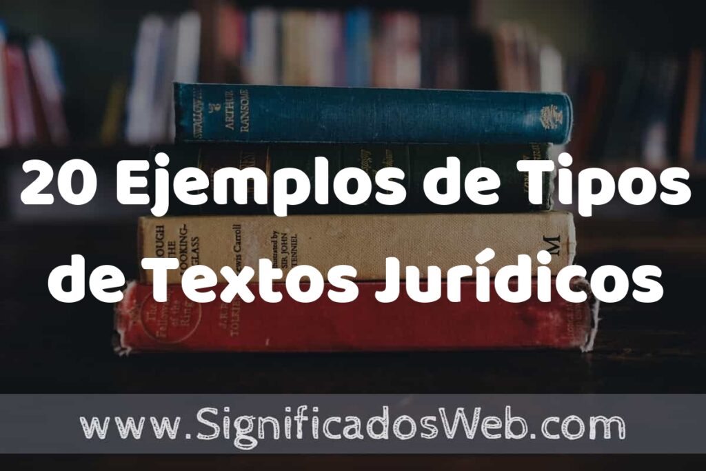 20 Ejemplos de Tipos de Textos Jurídicos ▶️ Tipos, Definición y Análisis