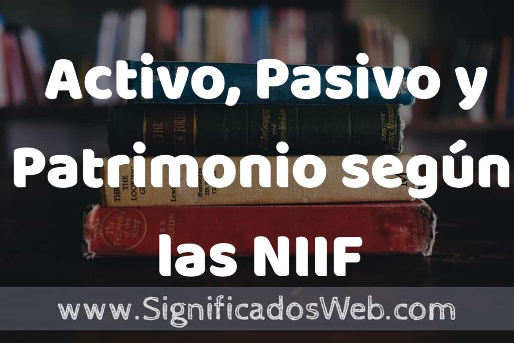 Concepto de Activo, Pasivo y Patrimonio según las NIIF ▶️¿Que es? Definición, Significado