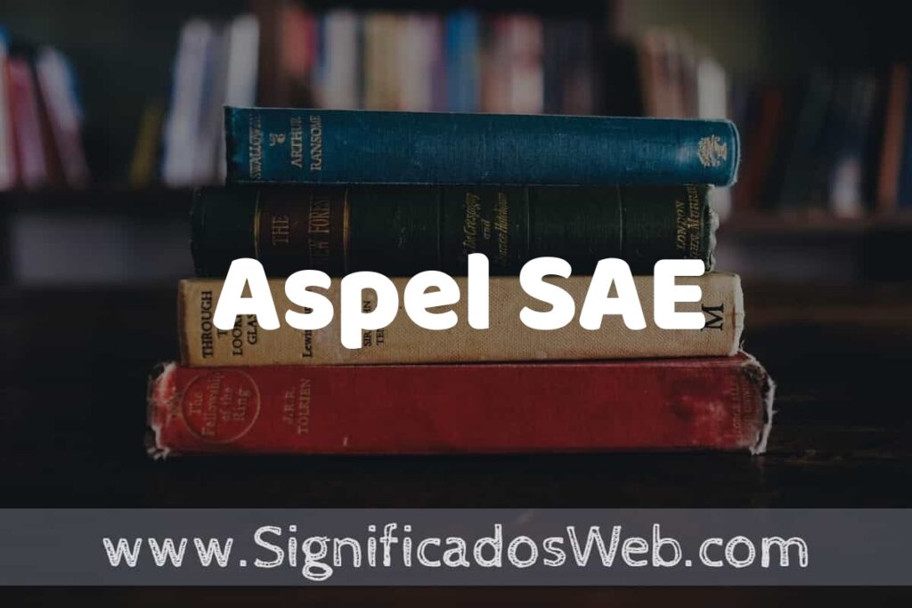 Concepto de Aspel SAE ▶️¿Que es? Definición, Significado y EJEMPLOS