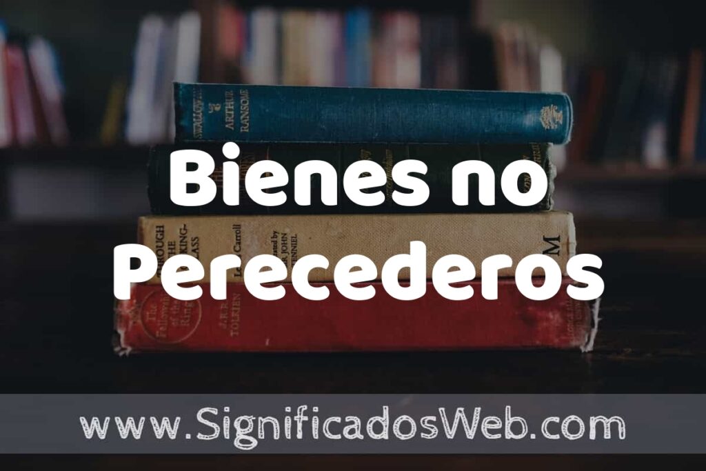 Concepto de Bienes no Perecederos ▶️¿Que es? Definición, Significado y EJEMPLOS