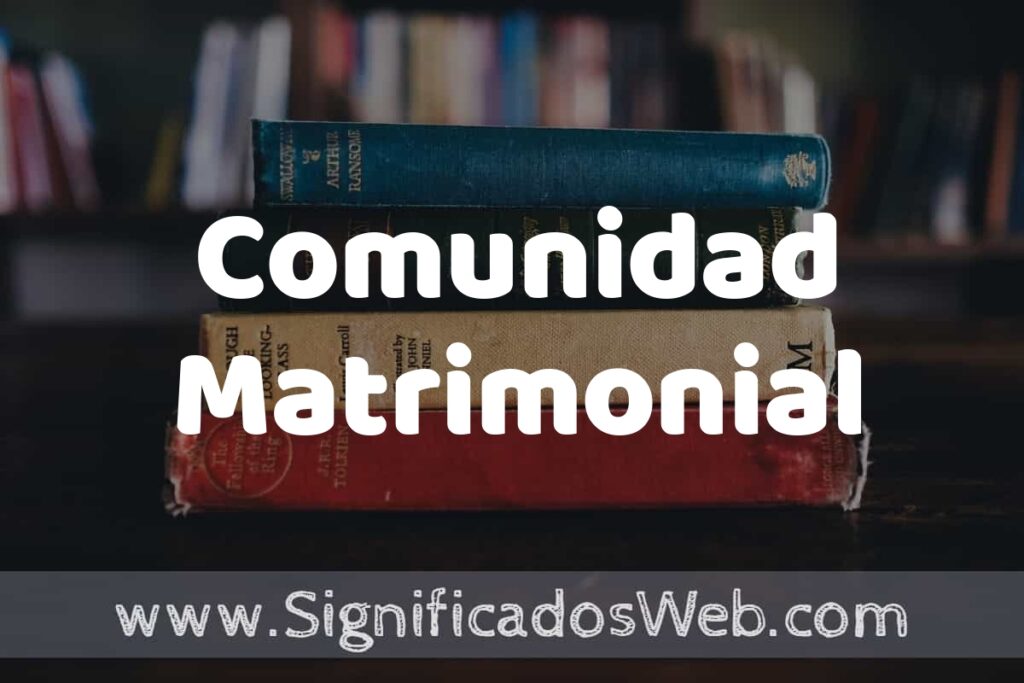 Concepto de Comunidad Matrimonial ▶️¿Que es? Definición, Significado y EJEMPLOS